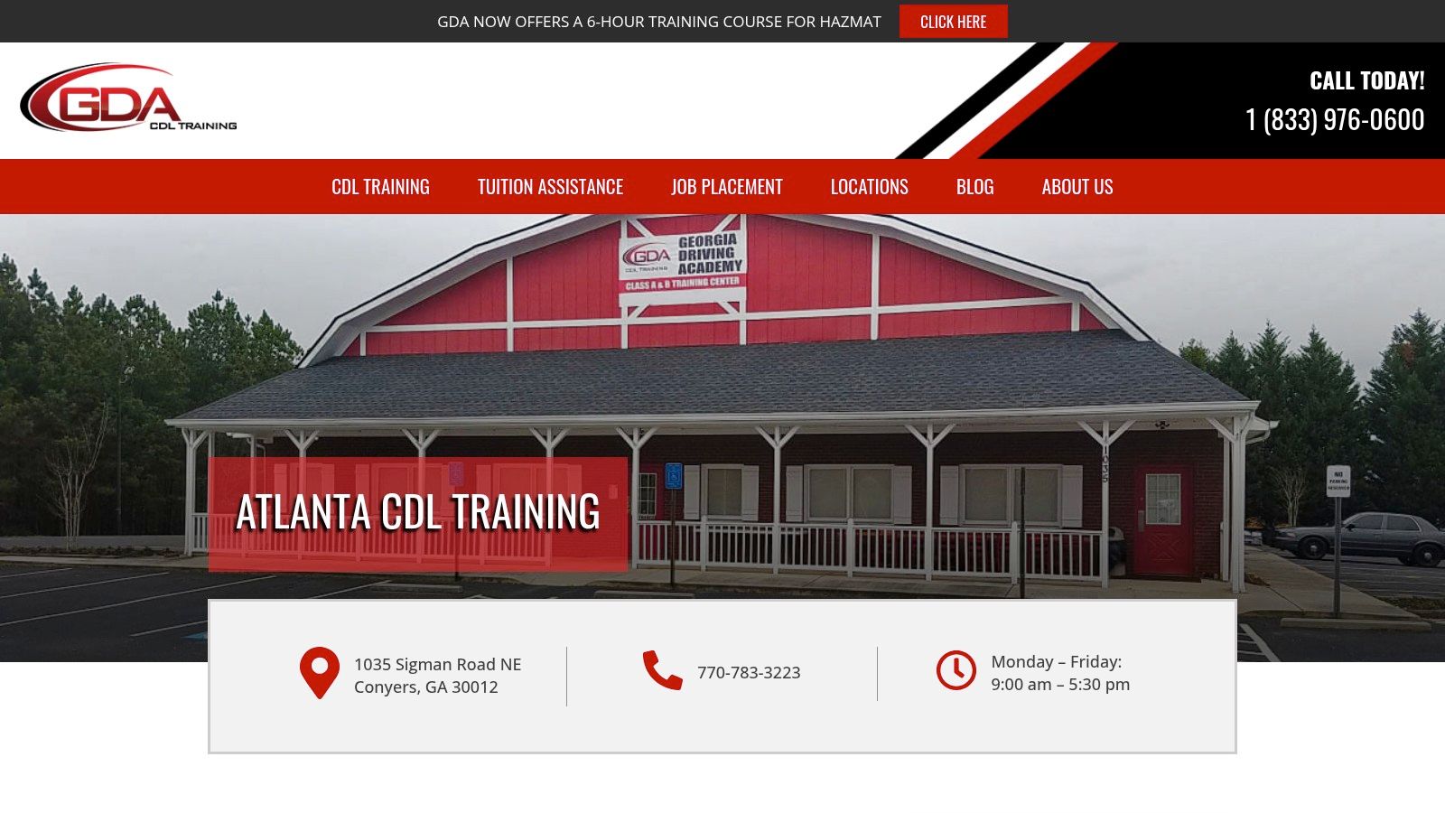 Georgia Driving Academy (GDA) – Conyers (Atlanta metro)