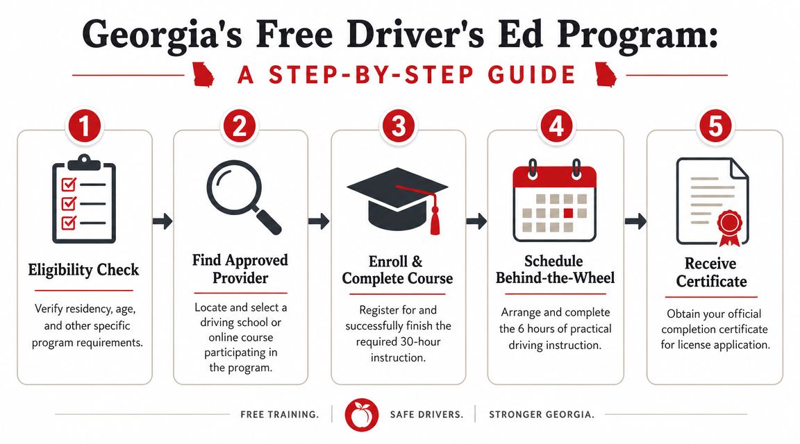How to Get Your Driver's Ed for Free in Georgia