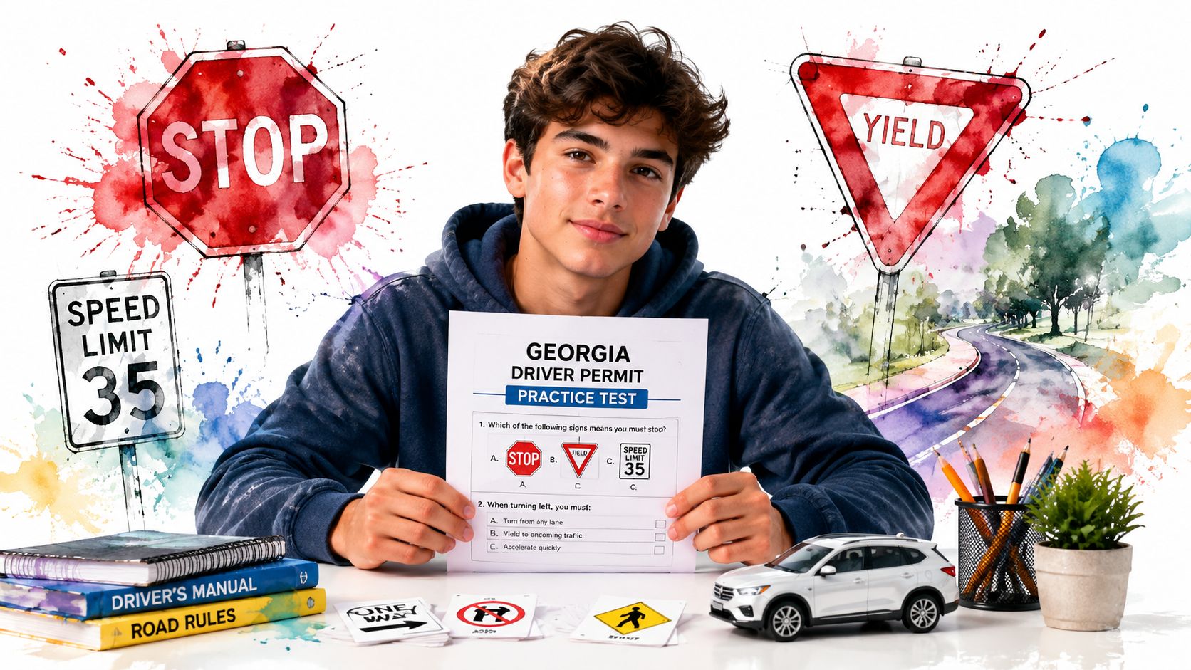 Georgia Drivers Permit Test Study Guide: Ace Your Exam 2026