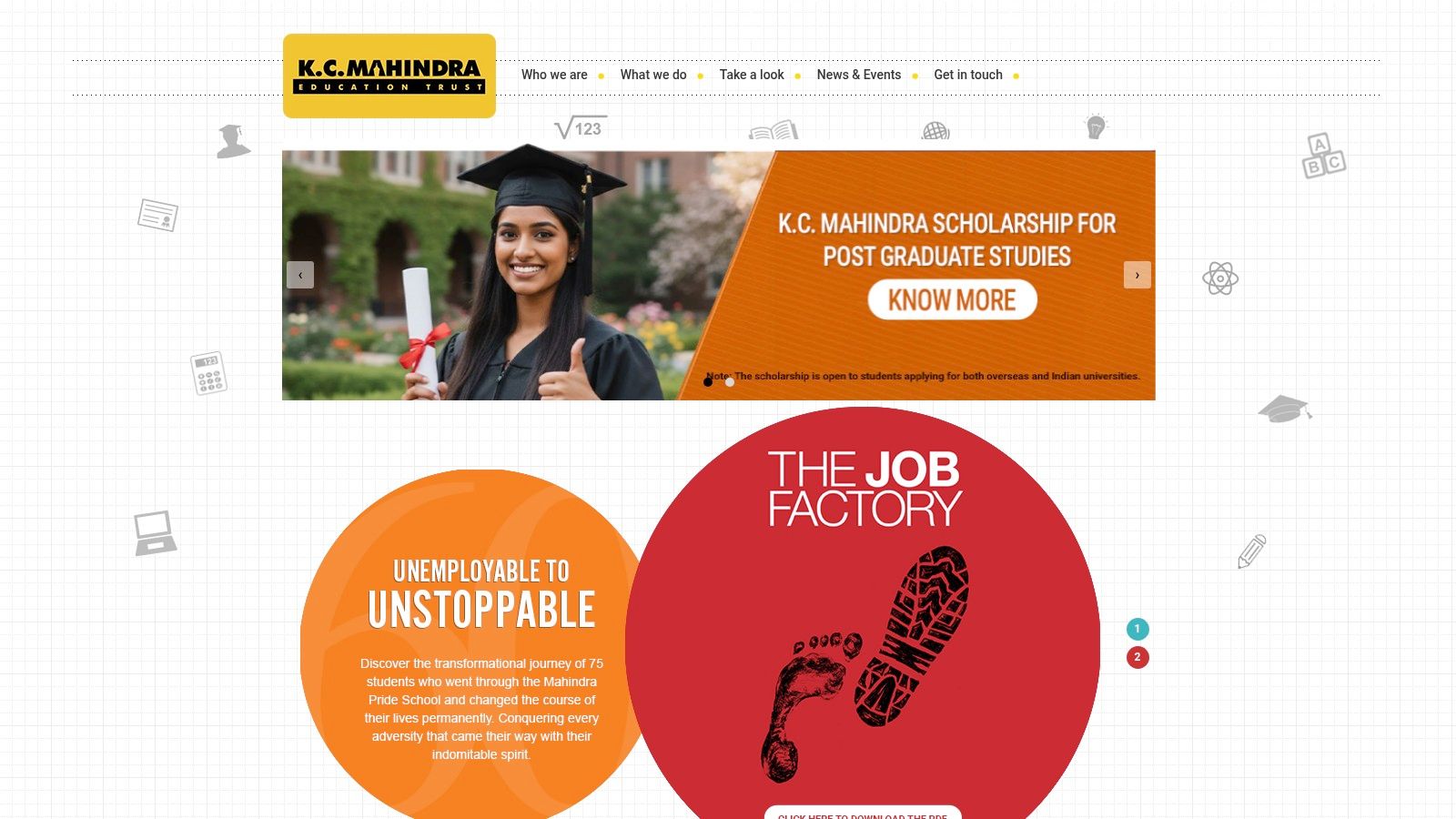 K. C. Mahindra Education Trust (KCMet) – KC Mahindra Scholarships