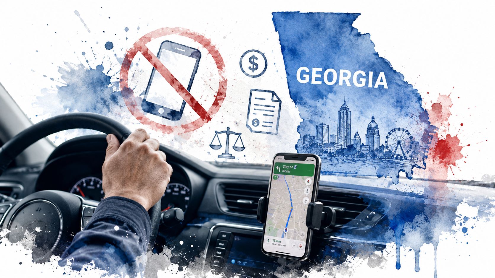 Georgia Cell Phone Driving Law: 2026 Rules & Fines