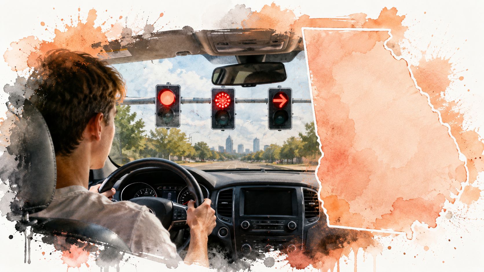 Red Light Meaning in Georgia: A New Driver’s Guide