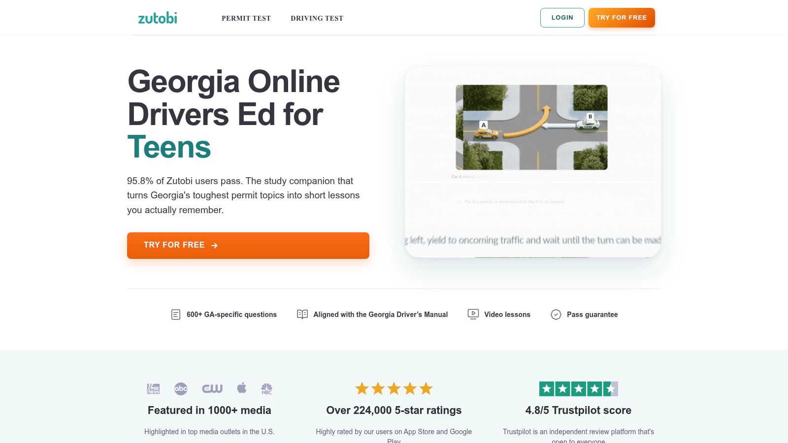 Zutobi Georgia Driver-Test Preparation