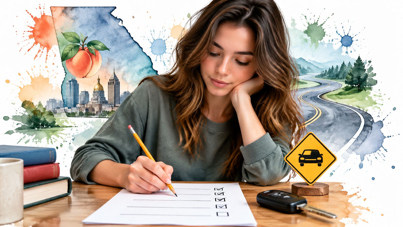 10 Road of the Rules Practice Test for Georgia Drivers